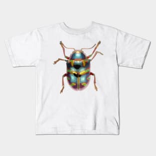 Christmas Beetle Digital Painting Kids T-Shirt